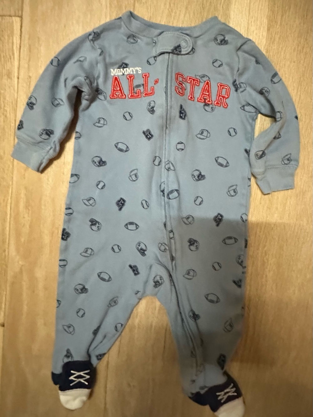 Carter’s All-Star Blue Baby One-Piece Sleeper